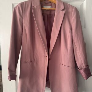 Primark Pink Blazer Relaxed Fit Notched Lapels